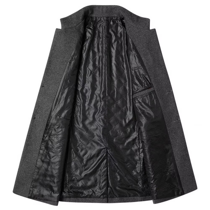 Manteau homme chaud et résistant pour l'hiver. Design élégant, coupe ajustée, confort supérieur. Pour bureau ou détente.