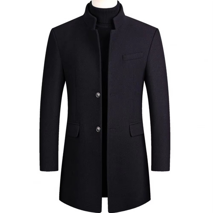 Manteau élégant homme hiver, chaud et coupe ajustée. Idéal pour le bureau ou un look décontracté. Confort garanti.