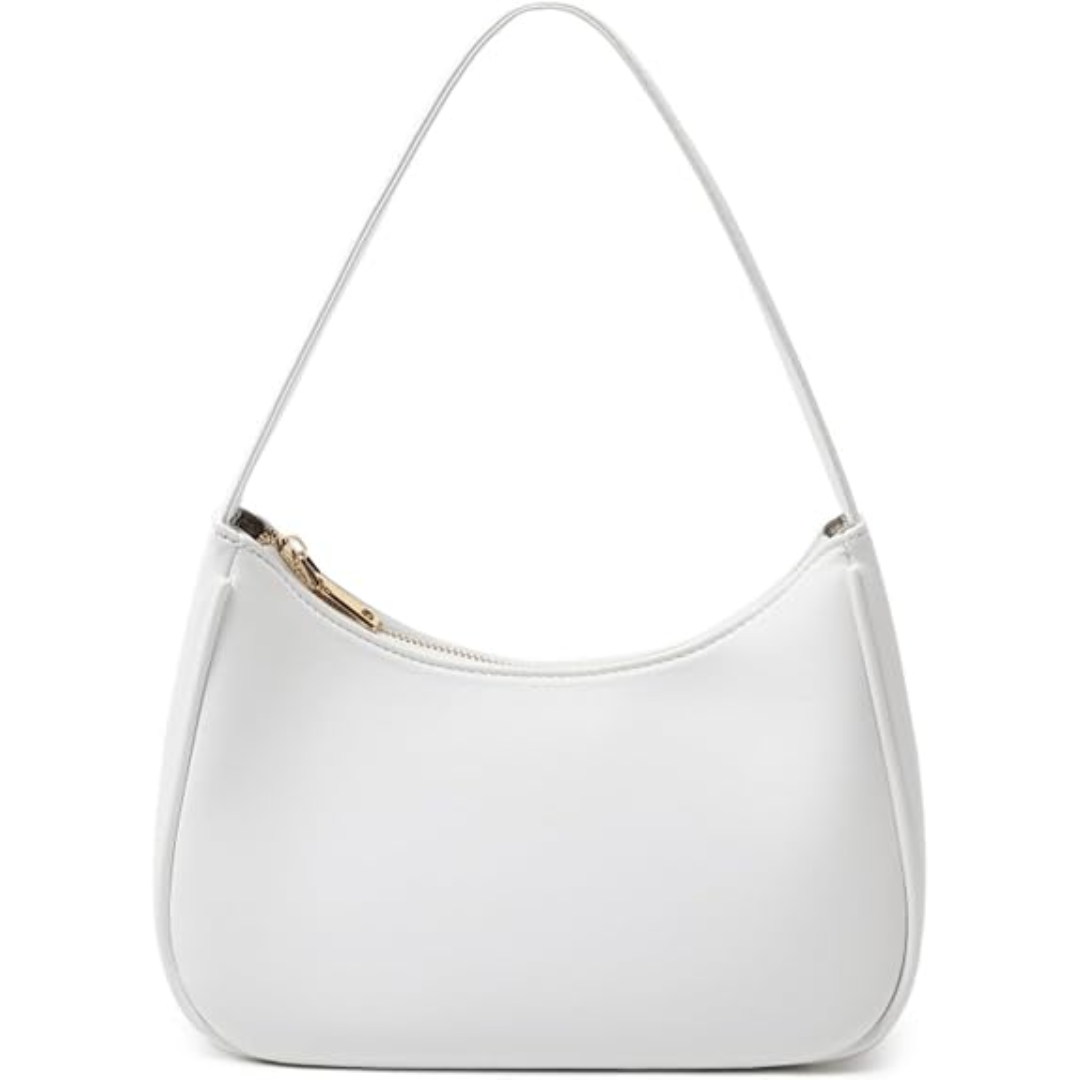 Mini sac femme zippé, accessoire mode essentiel, porté épaule, design compact et épuré pour un look moderne.