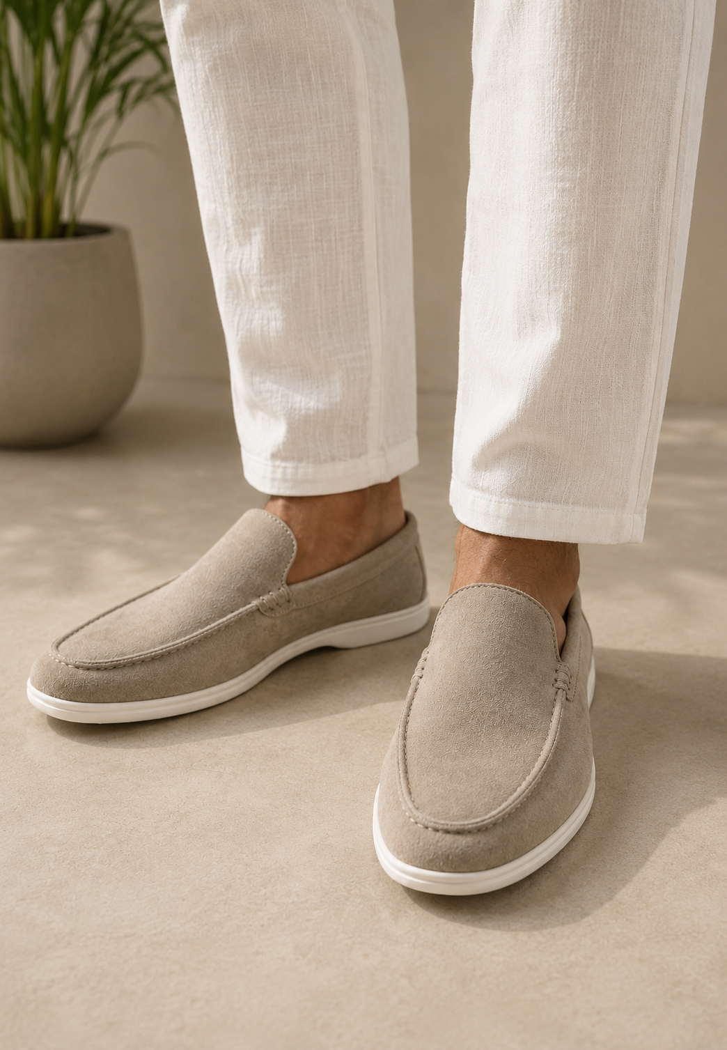 Mocassins élégants homme, confort quotidien et style polyvalent. Chaussures décontractées habillées pour la ville.