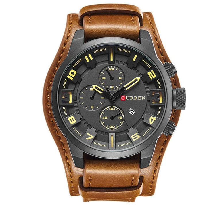 Montre homme classique élégante, style navigateur polyvalent. Accessoire horlogerie idéal pour lui.