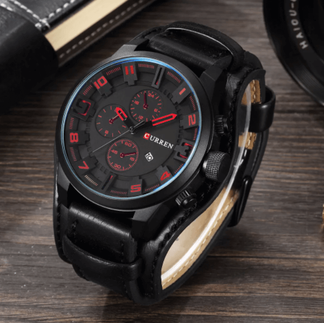 Montre bracelet homme, design classique et épuré. Polyvalente, parfaite pour un look élégant au quotidien.