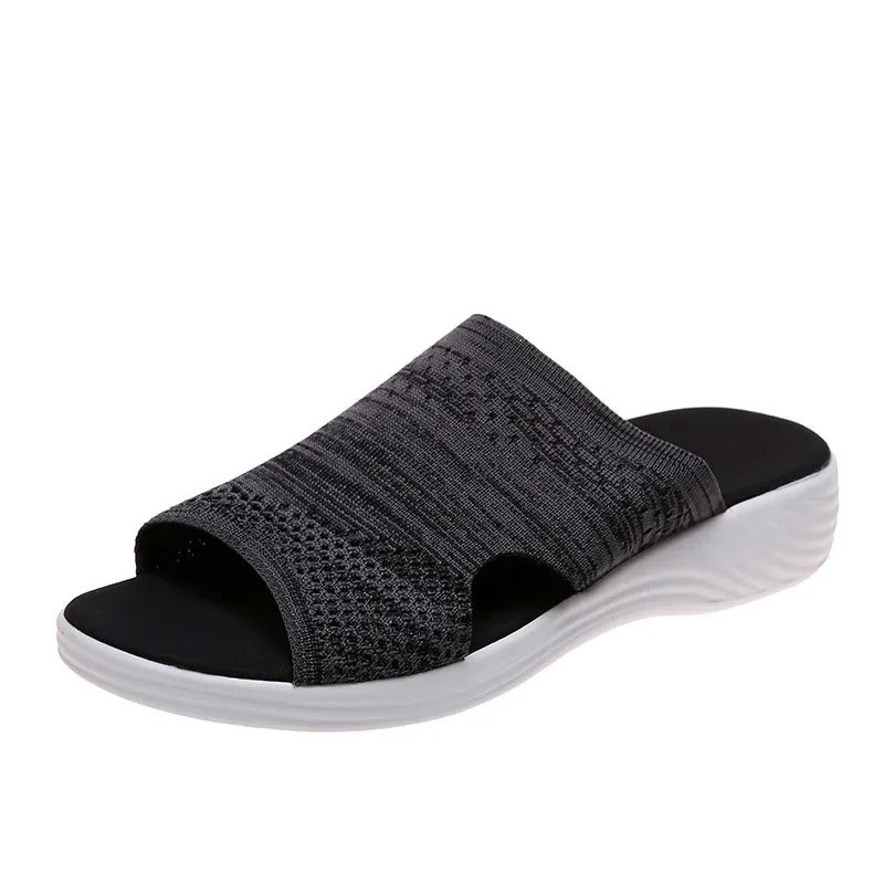 Sandales mules femme amorties, parfaites pour le quotidien, légères.