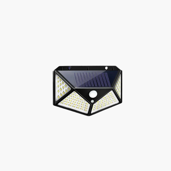 Lampe solaire extérieure LED étanche avec détecteur de mouvement pour éclairage et sécurité du jardin.