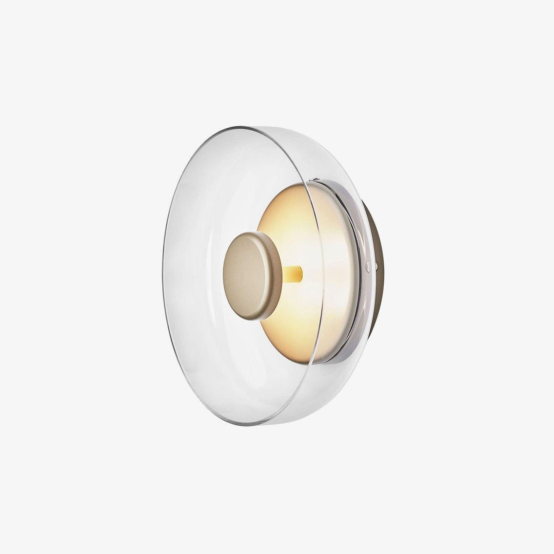Lampe murale LED verre sphérique, design nordique, lumière froide, luminaire couloir.