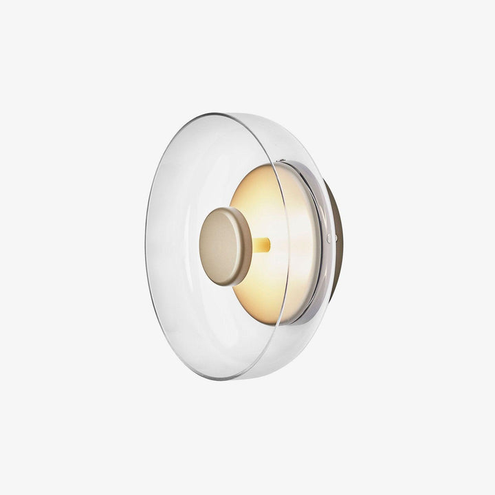 Lampe murale LED verre sphérique, design nordique, lumière froide, luminaire couloir.