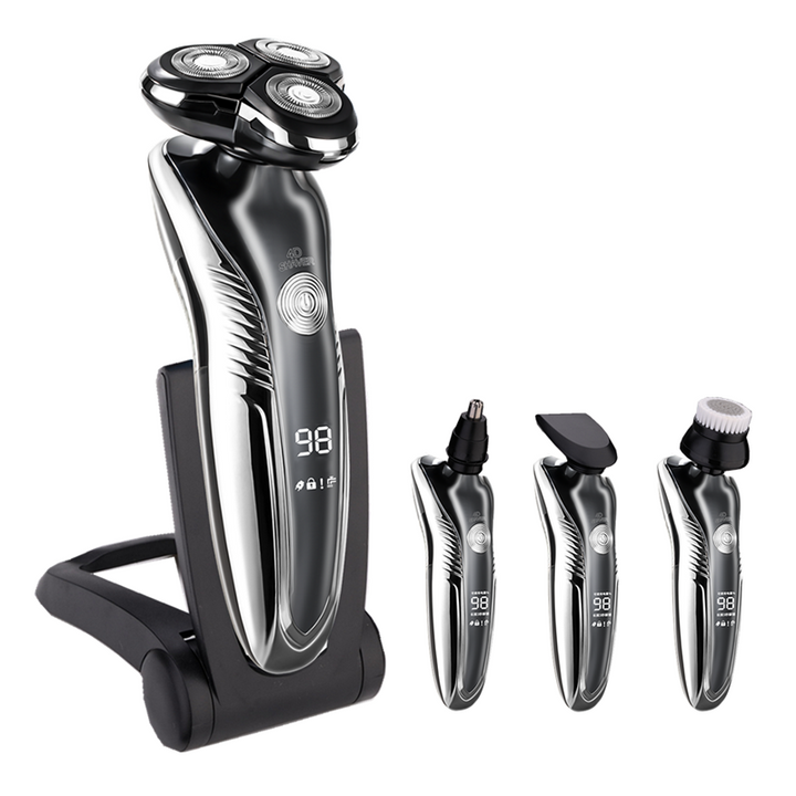 Rasoir électrique rechargeable homme pour rasage de précision humide & sec, parfait pour le visage.