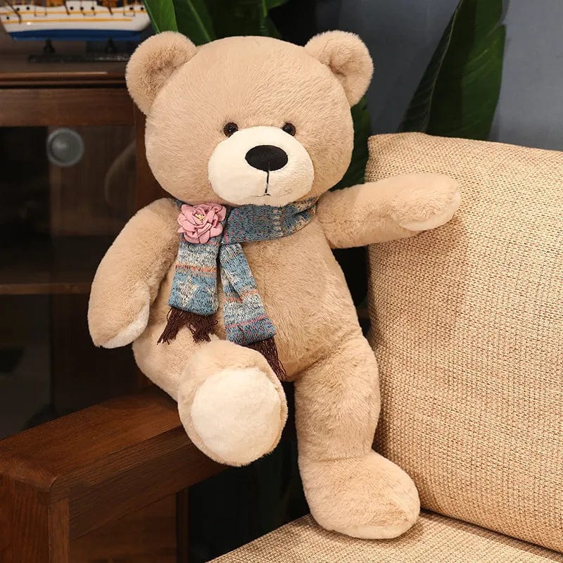 Peluche géante ultra-douce, ours en peluche réconfortant pour câlins et moments de tendresse.