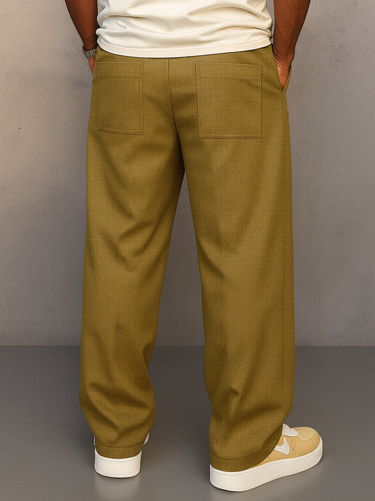 Chino élégant homme noir, pantalon ajustable et infroissable, parfait pour un style bureau ou décontracté.