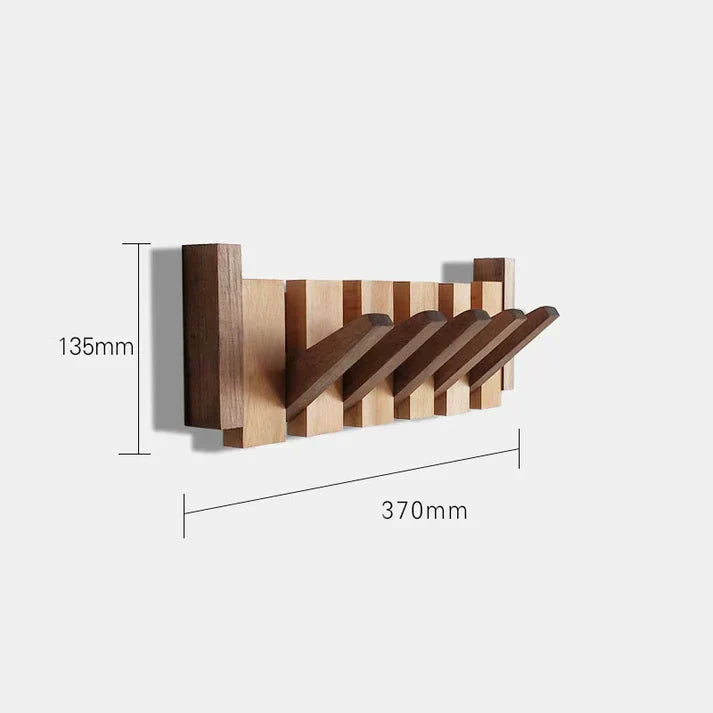 Porte-manteau mural au design piano innovant, en bois, parfait pour décorer et organiser votre espace.