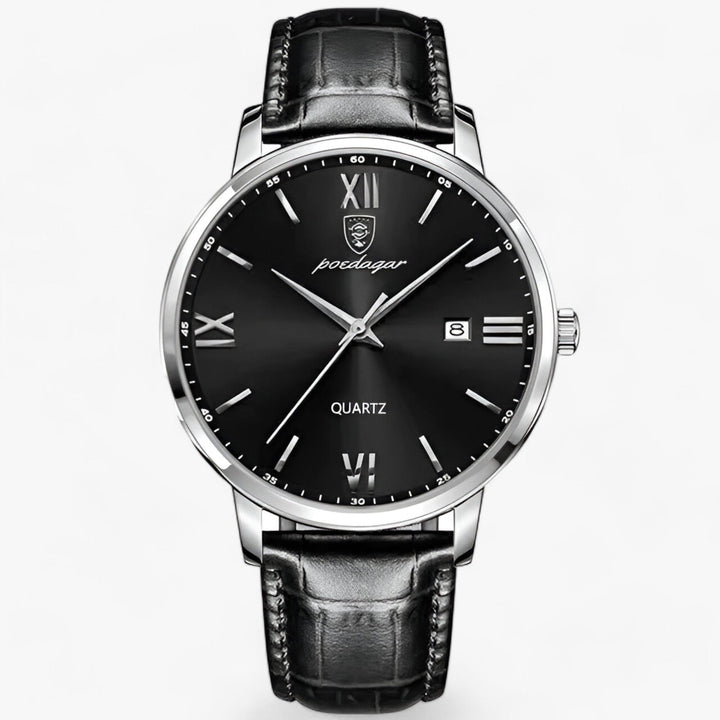 Montre homme de luxe Adrien, style classique et raffiné, bracelet cuir. Un accessoire indispensable pour l'homme élégant.