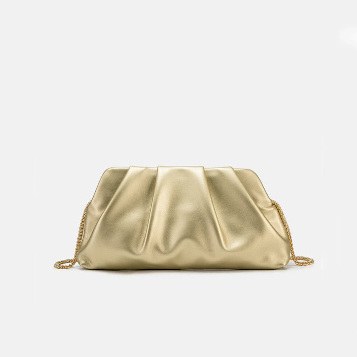 Pochette de soirée Nova élégante en similicuir pour femme, idéale mariage et fête.