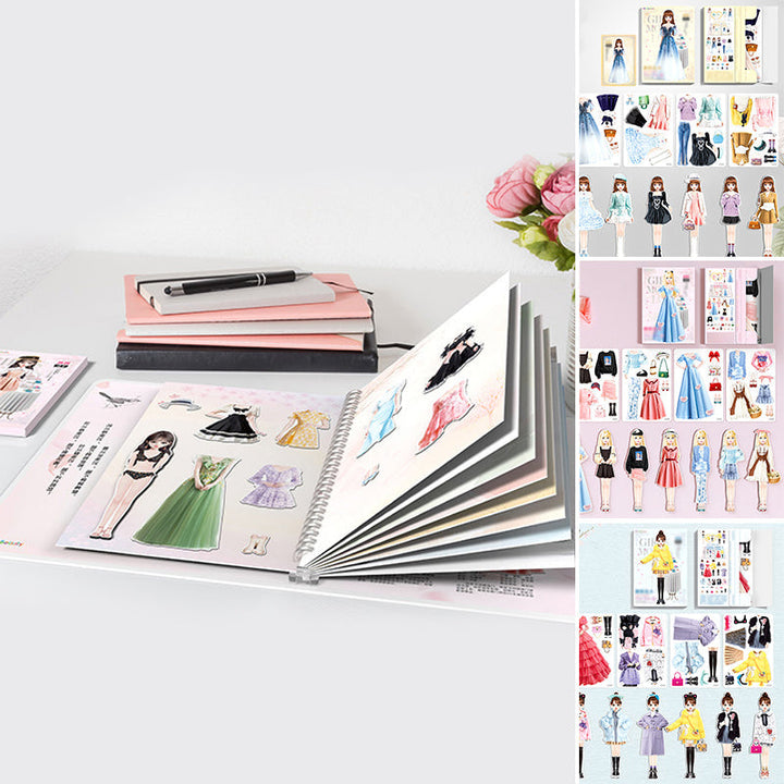 Poupée magnétique portable à habiller, jeu parfait pour filles en déplacement, développe l'imagination.