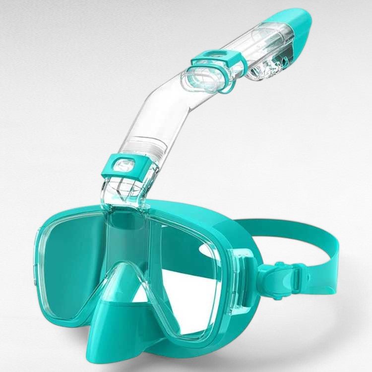 Masque de snorkel anti-buée pour adultes, conception pliable pour un transport facile et léger.