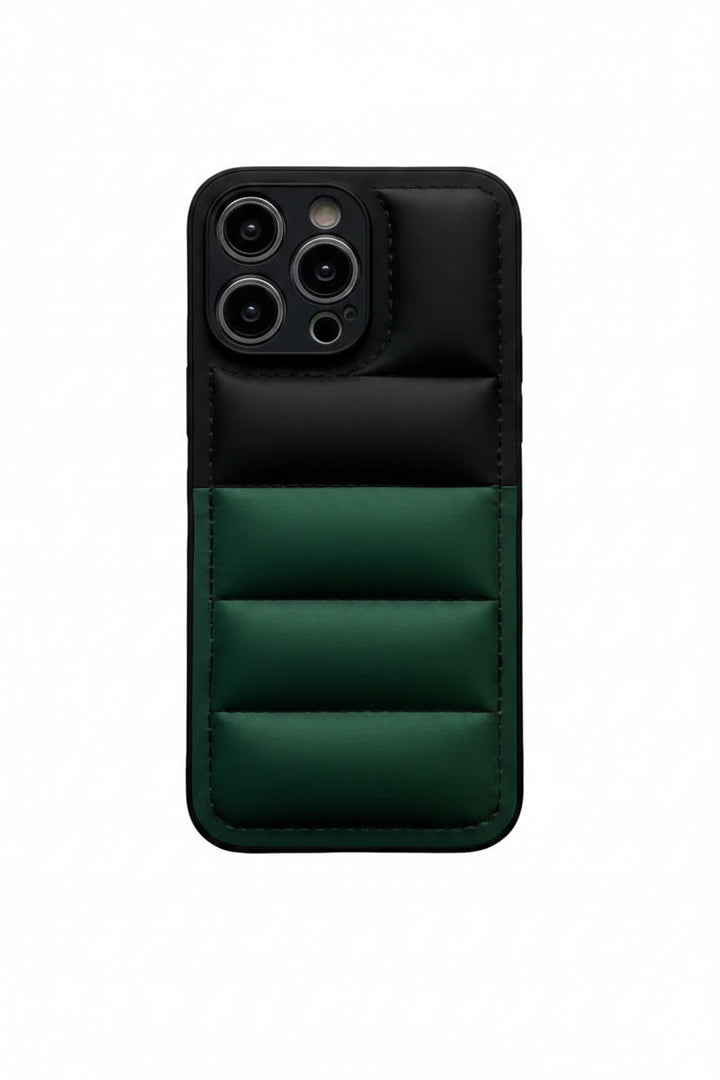 Housse iPhone puffer antichoc, coque téléphone douce pour une protection optimale.
