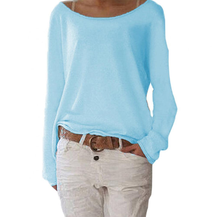 Pull femme chic col rond, doux et confortable. Idéal pour un look élégant ou décontracté, polyvalent.