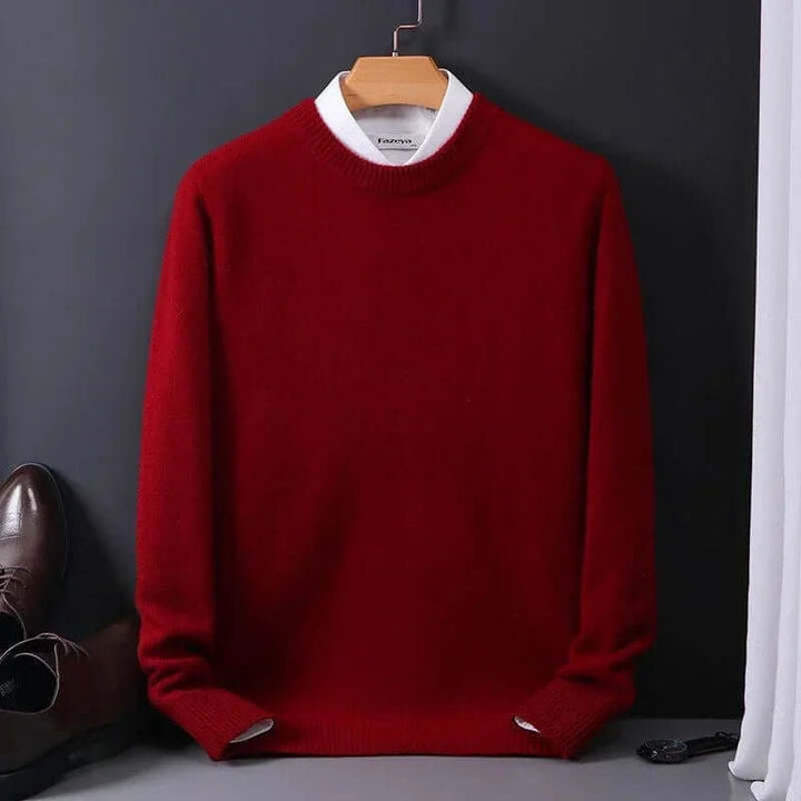 Pull maille homme casual chic, doux et confortable, idéal pour le froid.