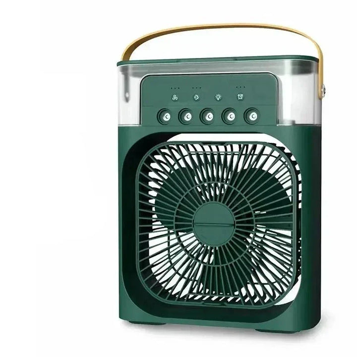 Rafraîchisseur d'air rechargeable pour bureau, apportant un air frais et un confort optimal cet été.