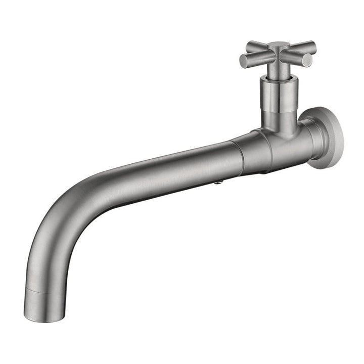 Robinetterie murale design pour salle de bain. Bec orientable et poignée unique.