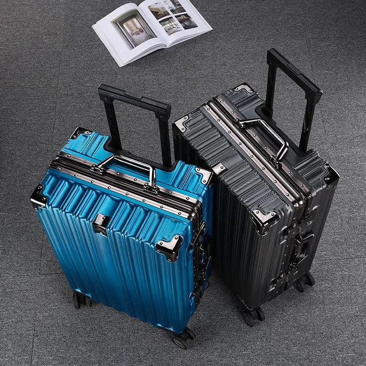 Valise rigide de voyage, protection ultime, durable et roulante pour hommes et femmes.