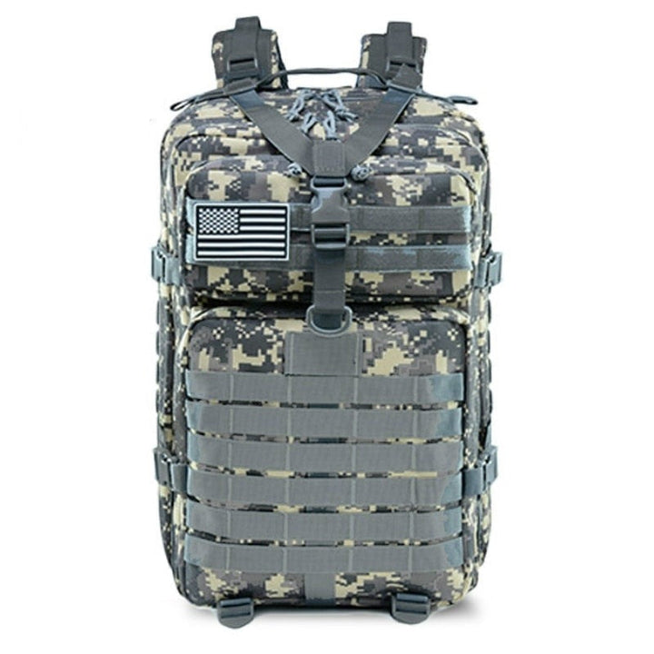 Sac à dos 50L polyvalent, pour randonnée, voyage et activités extérieures.