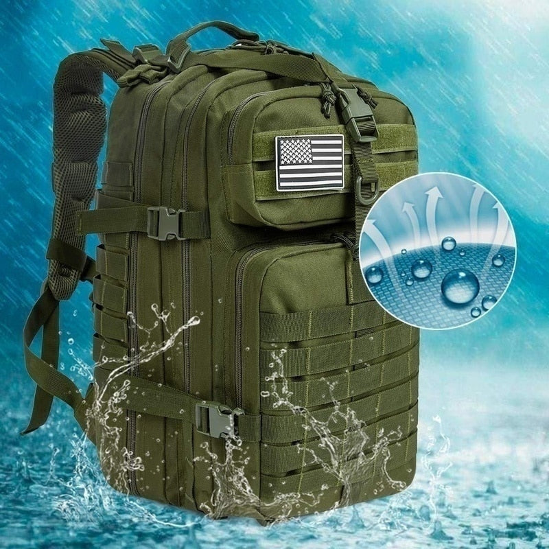 Grand sac à dos 50L polyvalent pour toute aventure, voyage ou besoin quotidien.