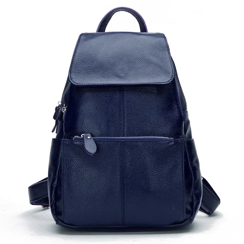Sac à dos en cuir élégant femme, style intemporel, idéal pour le quotidien urbain et chic.