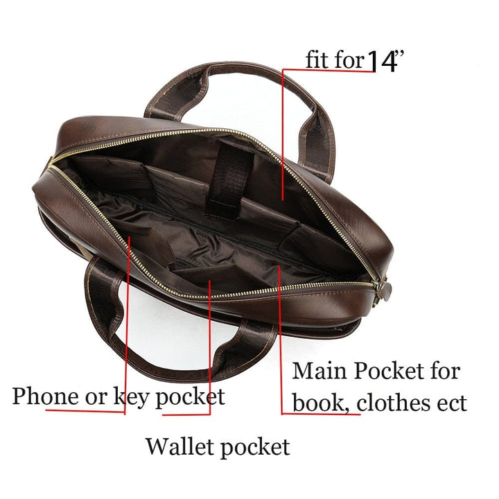 Sac à main homme en cuir vegan, excellente idée cadeau élégante et utile pour un homme moderne et pro.
