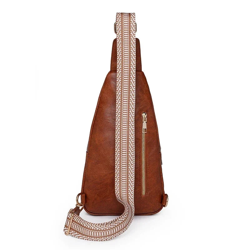 Accessoire de mode femme: sac banane bandoulière en cuir PU. Chic et fonctionnel.