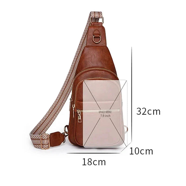 Sac banane sport femme élégant. Sac poitrine en cuir PU, parfait pour les activités.