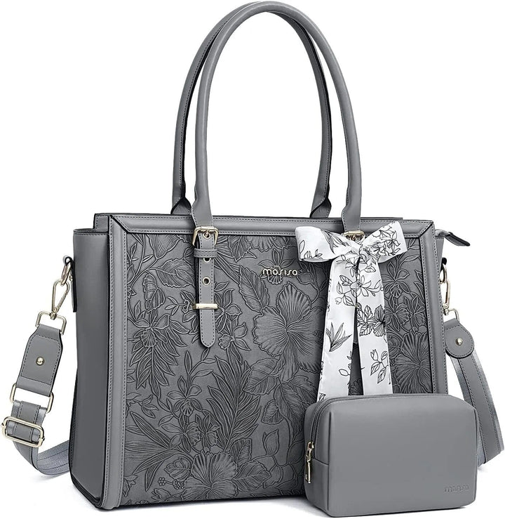 Sac de travail élégant pour femme, en cuir PU résistant, organise vos accessoires professionnels.