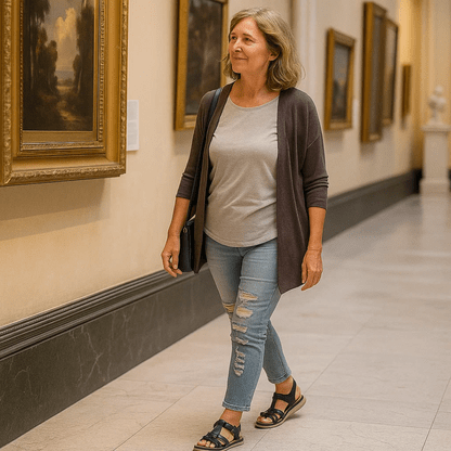 Chaussures orthopédiques femme, sandales à scratch pour un soutien optimal.