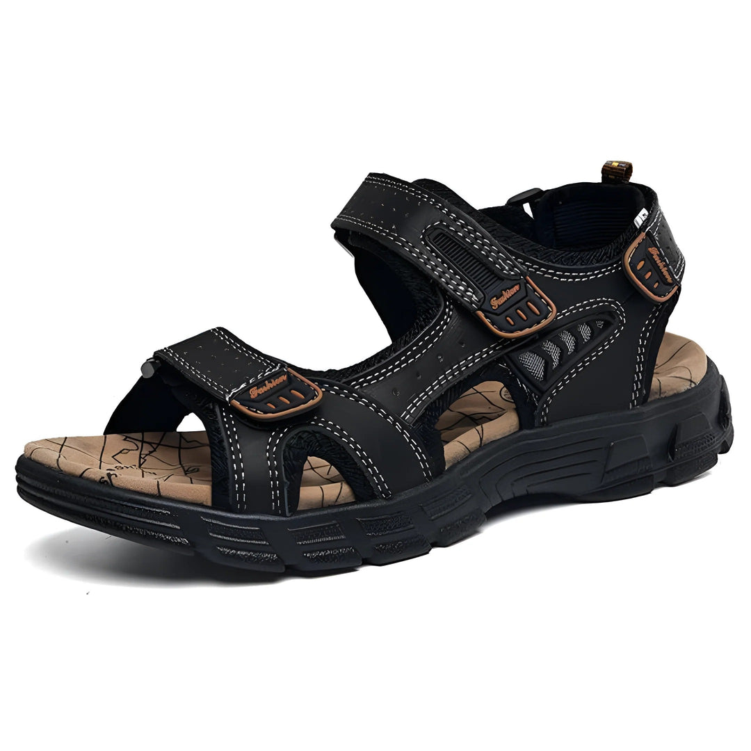 Sandales homme orthopédiques avec soutien voûte plantaire pour un confort actif quotidien et l'été.
