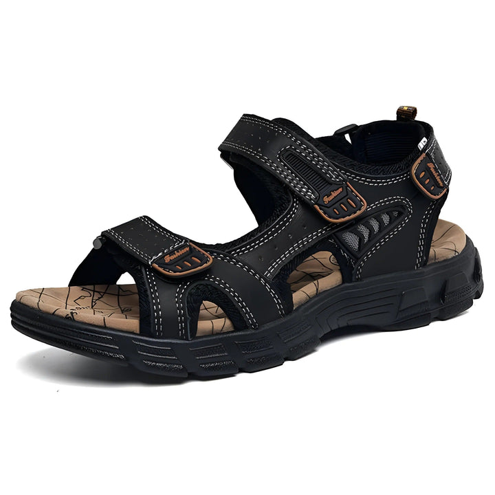 Sandales homme orthopédiques avec soutien voûte plantaire pour un confort actif quotidien et l'été.
