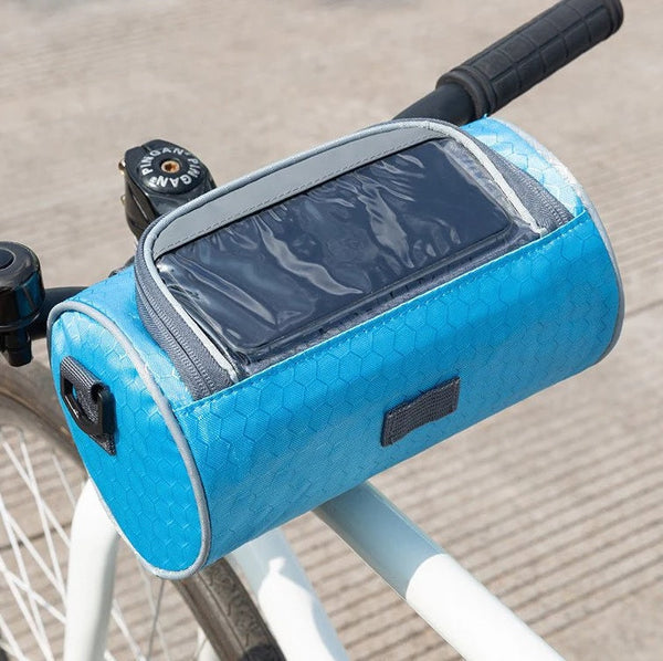 Sacoche de vélo pour téléphone, accès rapide à l'écran tactile, étanche pour toutes conditions météo.