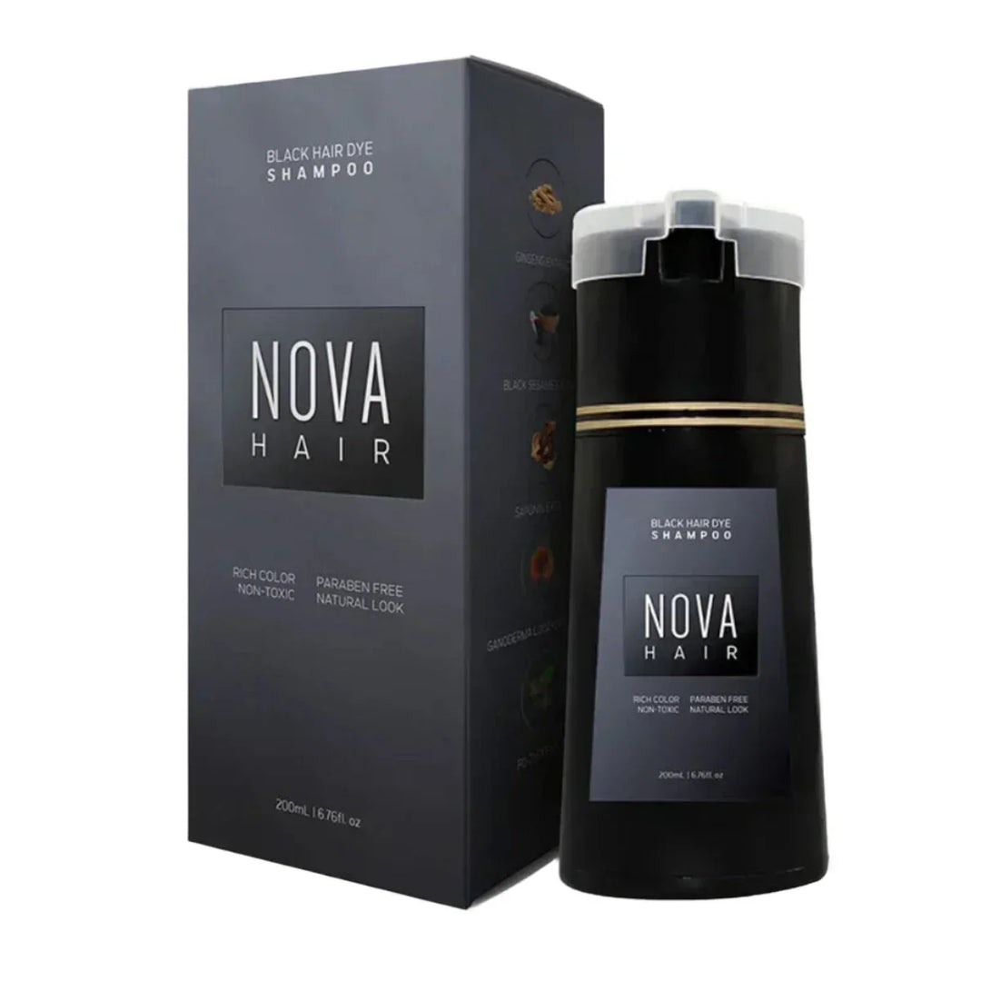 Shampooing colorant instantané pour raviver l'éclat des cheveux et couvrir les racines grises rapidement.