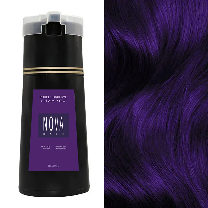 Obtenez une couleur de cheveux vibrante avec ce shampooing colorant instantané pour un soin rapide.