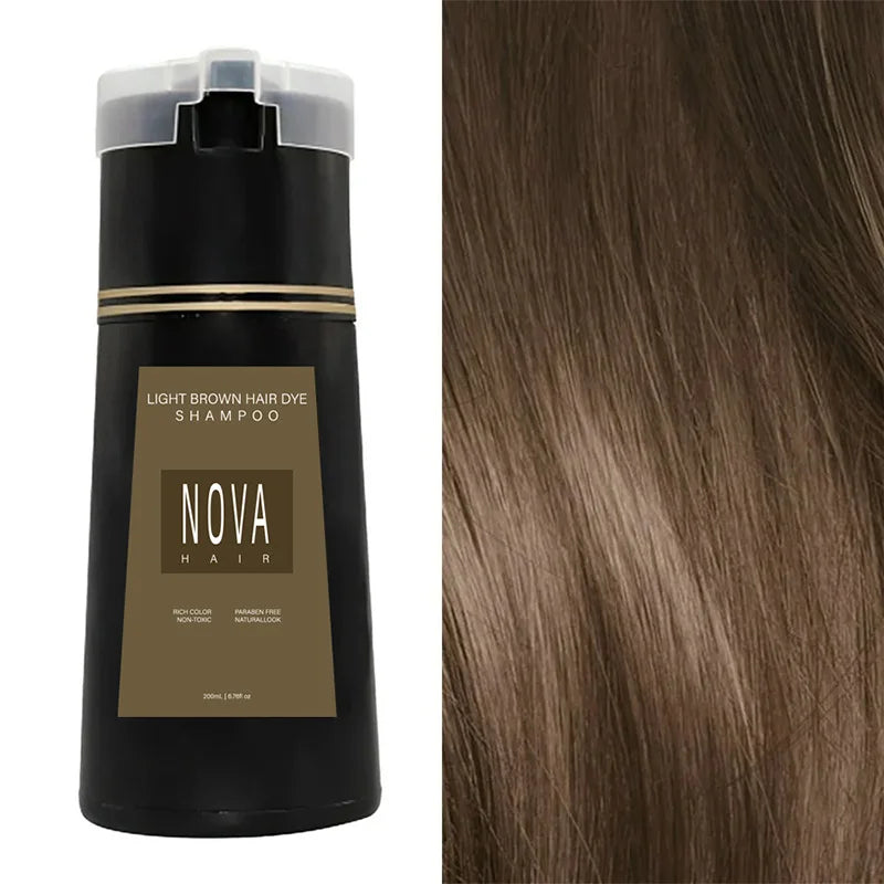 Shampooing colorant rapide pour couvrir les cheveux gris et apporter un éclat naturel à votre couleur.