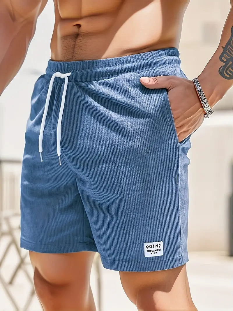 Maillot de bain homme décontracté avec motif tendance, texture douce, parfait pour l'été et les vacances.