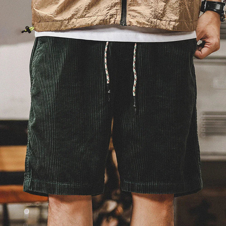 Short homme décontracté à cordon, coupe ample et confortable, vêtement mode masculine pour l'été.