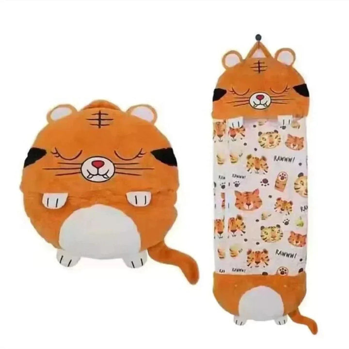 FloppiPals, sac de couchage douillet, peluche géante ludique, idéal pour l'éveil et le repos.