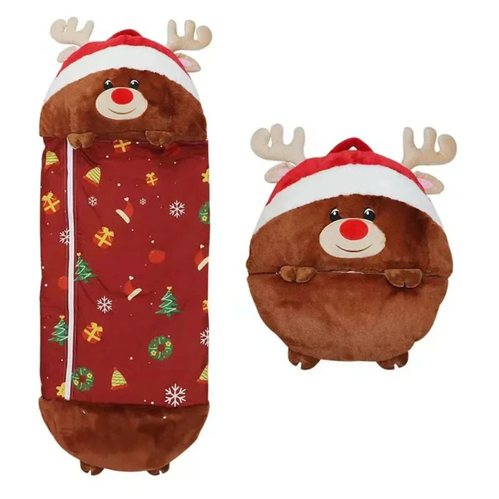 Compagnon de sommeil FloppiPals, sac de couchage douillet pour nuits paisibles et fun.