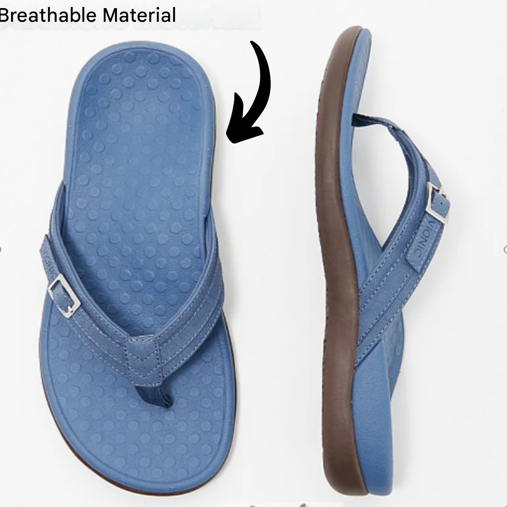 Tongs d'été pour femmes, légères et orthopédiques, conçues pour un soutien optimal et un confort accru.