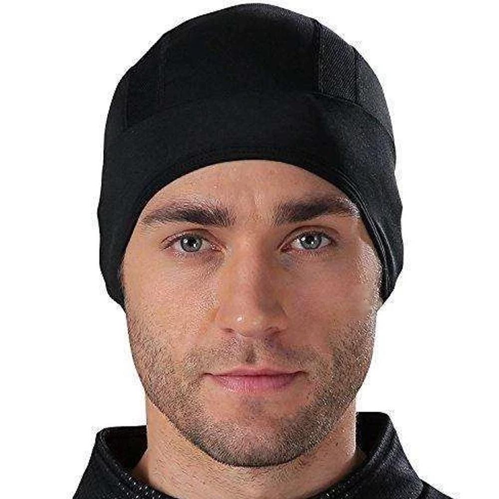 Sous-casque de protection rafraîchissant pour cyclistes et motards, maintient la tête au frais.