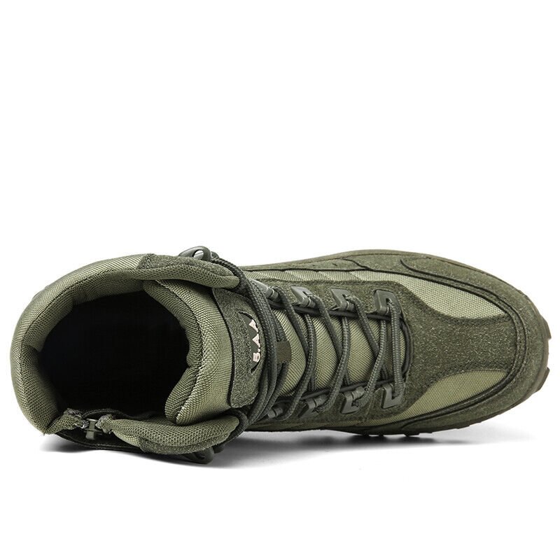 Bottes militaires confortables pour randonnée homme, résistantes et imperméables toute saison.
