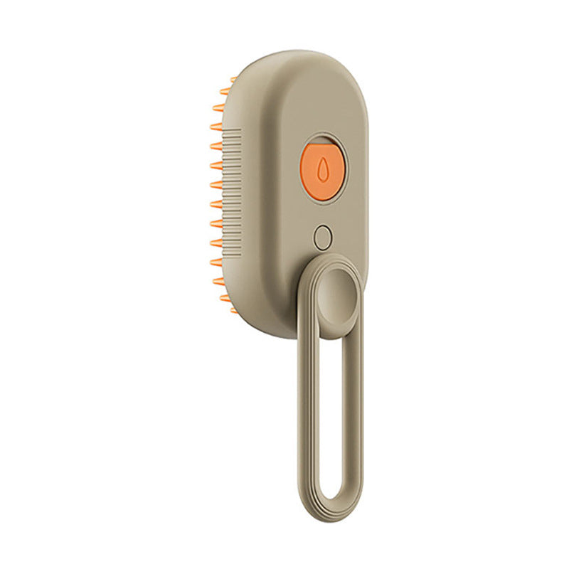 Chat ou chien se faisant toiletter doucement avec la brosse tout-en-un, appréciant le soin du pelage et le massage.