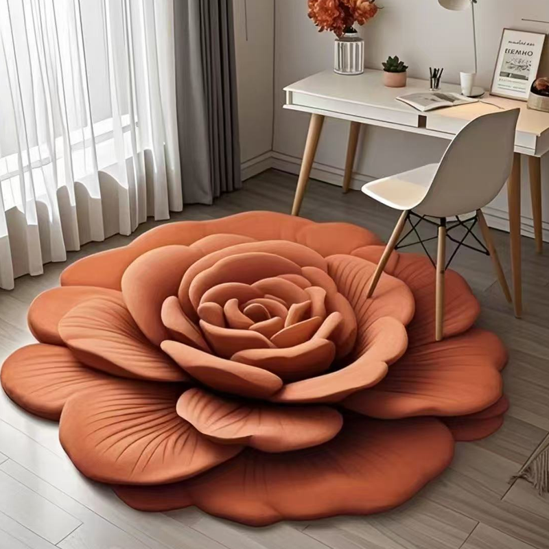Découvrez BloomMat, tapis de sol floral moderne et élégant, ajoutez une touche de nature à votre maison.