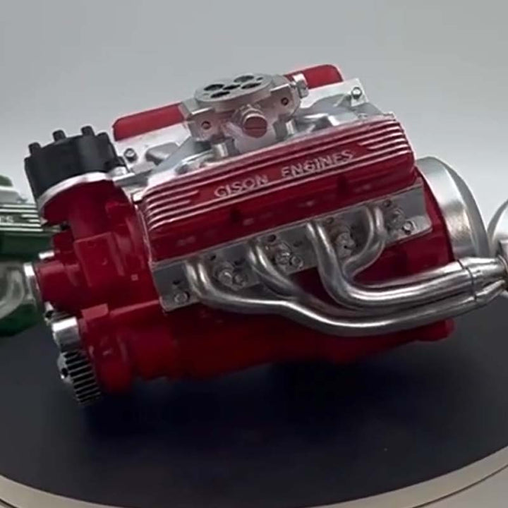 Kit de construction moteur V8 essence, modèle réduit fonctionnel, parfait pour apprendre la mécanique et l'ingénierie.