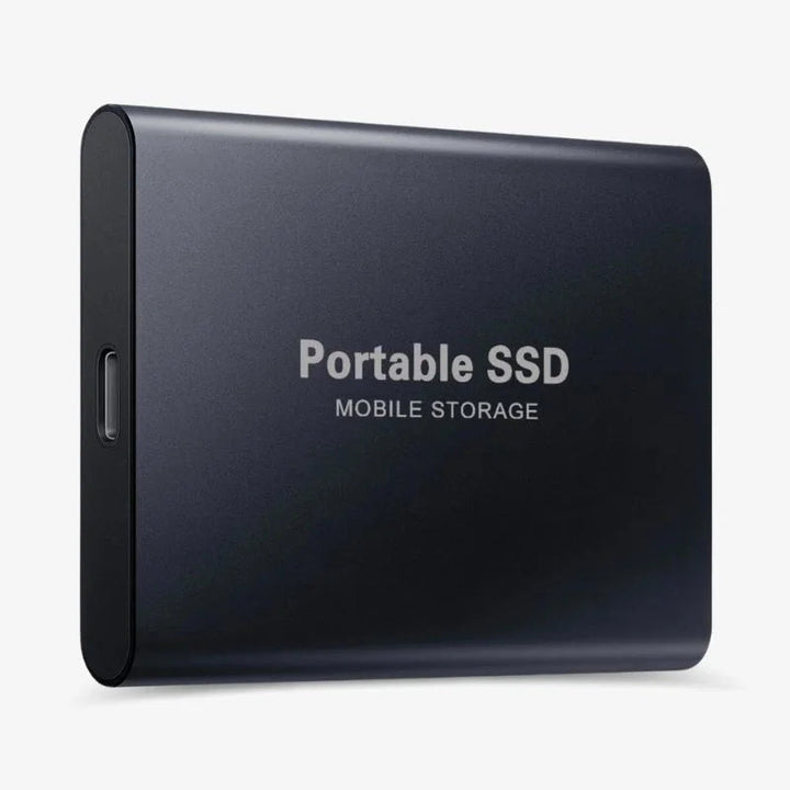 Disque dur SSD externe portable pour stockage numérique ultra-rapide. Idéal pour sauvegarder vos données importantes.