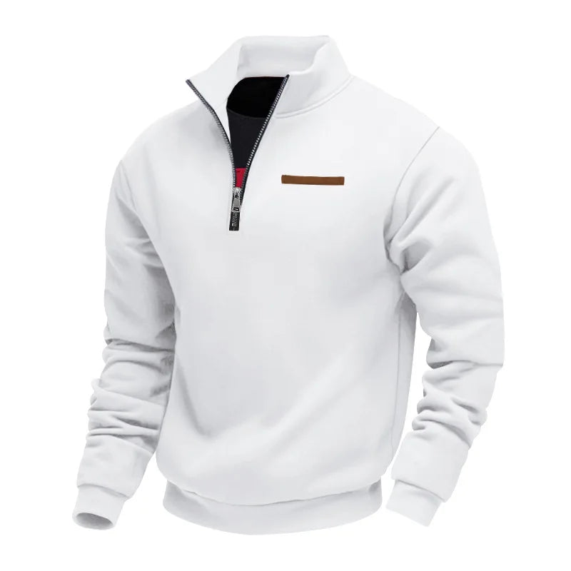 Pull polaire homme ultra-chaud et confortable pour l'automne-hiver. Vêtement masculin décontracté.